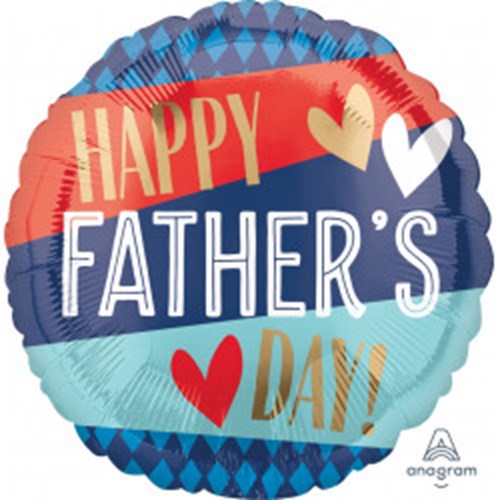Happy Fathers Day Helium Balloon - Fast Shipping